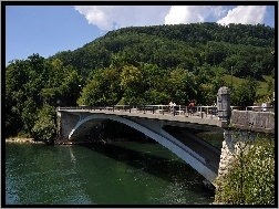 Rzeka, Szwajcaria, Aarburg, Most